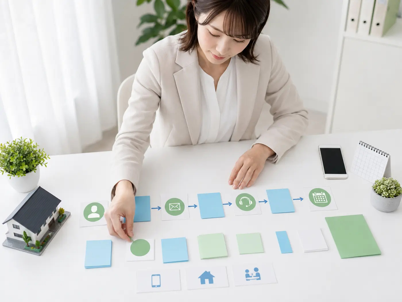 住宅営業の顧客導線を設計する日本人女性コンサルタント